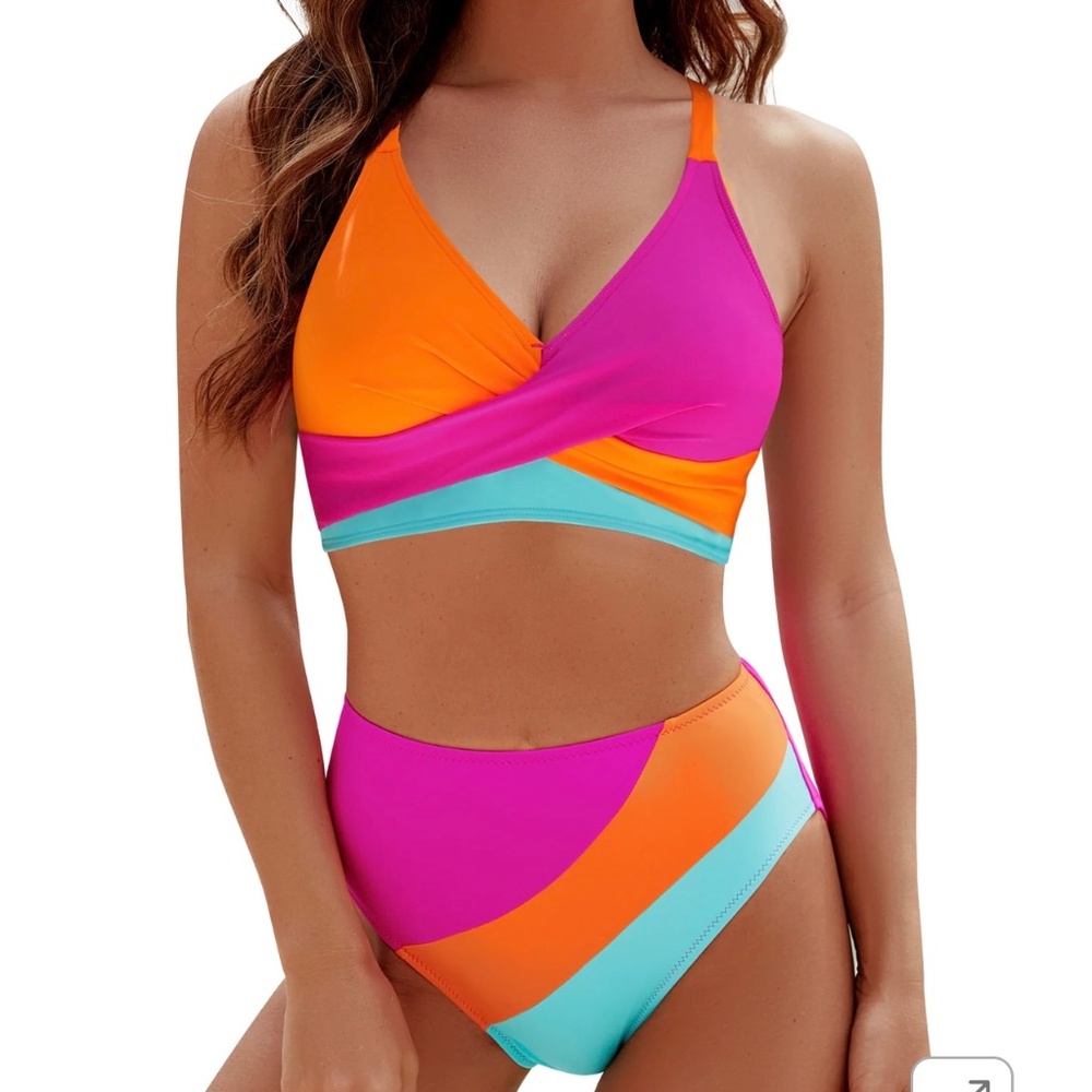 Blooming Jelly High Waisted Bikini Set